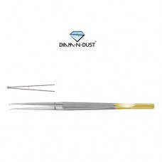 Diam-n-Dust™ Micro Ring Forcep Straight - With Counter Balance Stainless Steel, 15 cm - 6" Diameter 1.0 mm